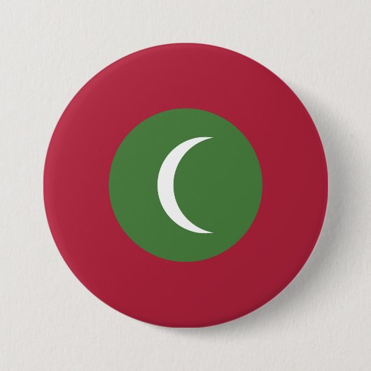 Flagge der Malediven Button (Vorderseite)