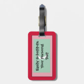 Flagge der Malediven Einfach-ID Persönlich Gepäckanhänger (Rückseite vertikal)