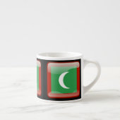 Flagge der Malediven Espressotasse (Rechts)