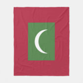 Flagge der Malediven Fleecedecke (Vorderseite)