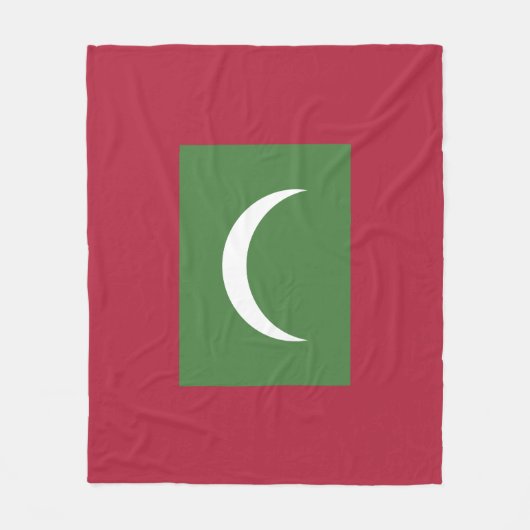Flagge der Malediven Fleecedecke (Vorderseite)