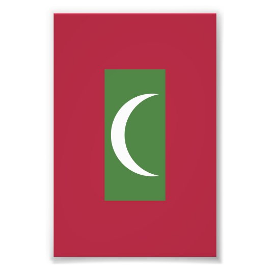 Flagge der Malediven Fotodruck (Vorne)