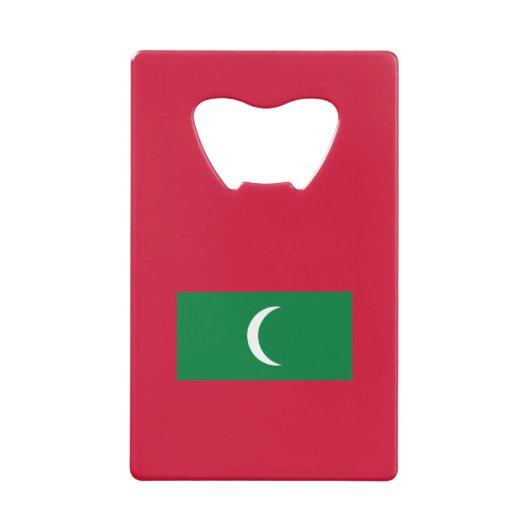 Flagge der Malediven Geldbeutel Flaschenöffner (Vorderseite)