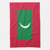 Flagge der Malediven Geschirrtuch (Vertikal)