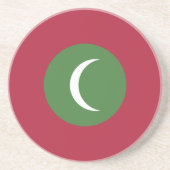 Flagge der Malediven Getränkeuntersetzer (Vorne)