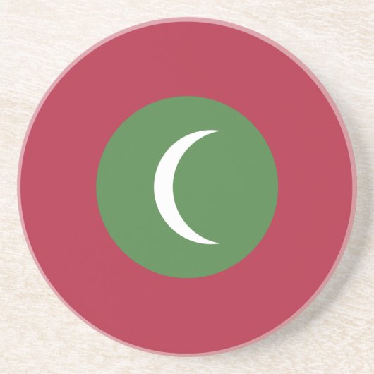 Flagge der Malediven Getränkeuntersetzer (Vorne)