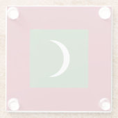 Flagge der Malediven Glasuntersetzer (Rückseite)