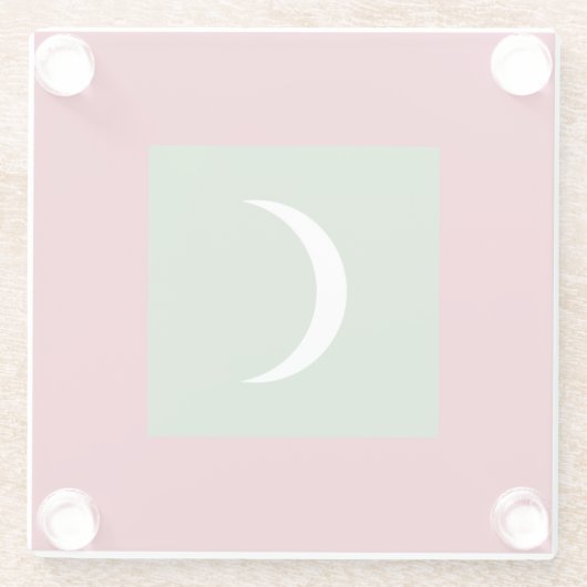 Flagge der Malediven Glasuntersetzer (Rückseite)