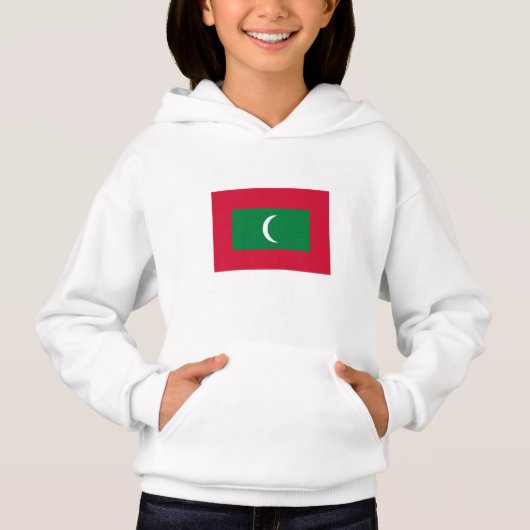 Flagge der Malediven Hoodie (Vorderseite)