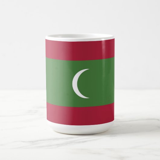Flagge der Malediven Kaffeetasse (Mittel)