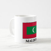 Flagge der Malediven Kaffeetasse (Vorderseite Links)