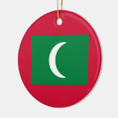 Flagge der Malediven Keramik Ornament (Links)