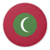 Flagge der Malediven Keramikknauf (Vorderseite)