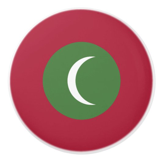 Flagge der Malediven Keramikknauf (Vorderseite)