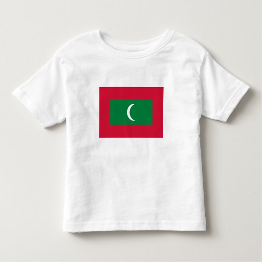 Flagge der Malediven Kleinkind T-shirt (Vorderseite)