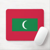 Flagge der Malediven Mousepad (Mit Mouse)