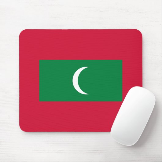 Flagge der Malediven Mousepad (Mit Mouse)