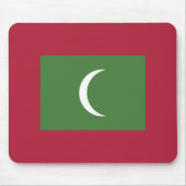 Flagge der Malediven Mousepad (Vorne)