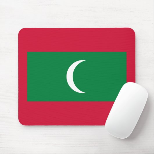Flagge der Malediven Mousepad (Mit Mouse)