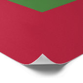 Flagge der Malediven Poster (Ecke)