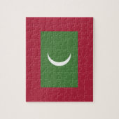 Flagge der Malediven Puzzle (Vertikal)