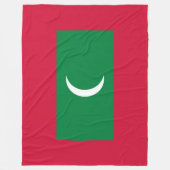 Flagge der Malediven (Republik Malediven) Fleecedecke (Vorderseite)