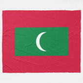 Flagge der Malediven (Republik Malediven) Fleecedecke (Vorderseite (Horizontal))