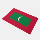 Flagge der Malediven (Republik Malediven) Fußmatte (Schrägansicht)