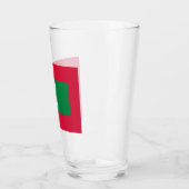 Flagge der Malediven (Republik Malediven) Glas (Links)