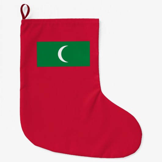Flagge der Malediven (Republik Malediven) Großer Weihnachtsstrumpf (Vorderseite)