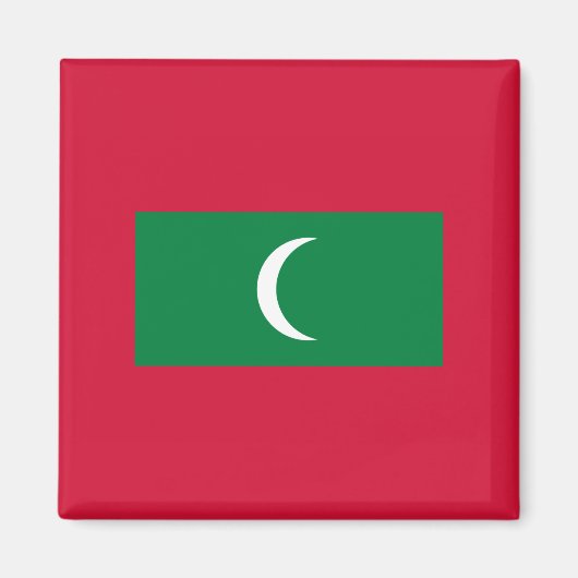 Flagge der Malediven (Republik Malediven) Magnet (Vorne)
