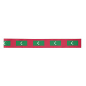 Flagge der Malediven (Republik Malediven) Satinband (Vorderseite)