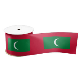 Flagge der Malediven (Republik Malediven) Satinband