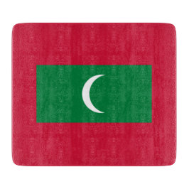 Flagge der Malediven (Republik Malediven) Schneidebrett