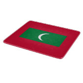 Flagge der Malediven (Republik Malediven) Schneidebrett (Ecke)