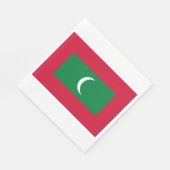 Flagge der Malediven (Republik Malediven) Serviette (Ecke)