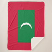 Flagge der Malediven (Republik Malediven) Sherpadecke (Vorderseite)