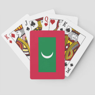 Flagge der Malediven (Republik Malediven) Spielkarten
