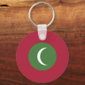 Flagge der Malediven Schlüsselanhänger (Vorderseite)