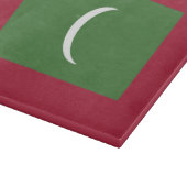 Flagge der Malediven Schneidebrett (Ecke)