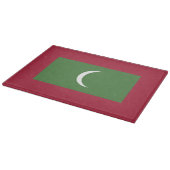 Flagge der Malediven Schneidebrett (Ecke)