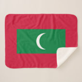 Flagge der Malediven Sherpadecke (Vorderseite (Horizontal))