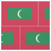 Flagge der Malediven Stoff (Nahaufnahme)
