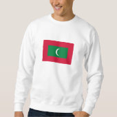 Flagge der Malediven Sweatshirt (Vorderseite)