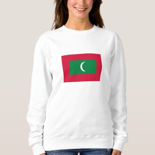 Flagge der Malediven Sweatshirt (Vorderseite)