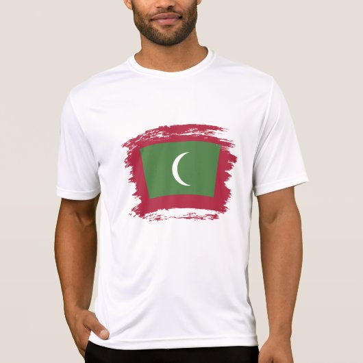 Flagge der Malediven T-Shirt (Vorderseite)