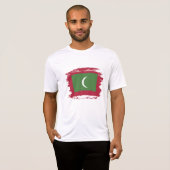 Flagge der Malediven T-Shirt (Vorne ganz)