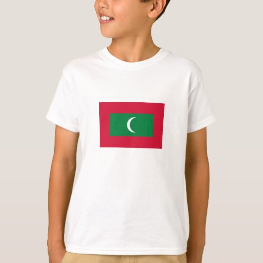Flagge der Malediven T-Shirt (Vorderseite)