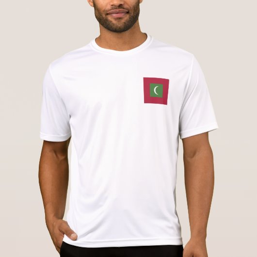 Flagge der Malediven T-Shirt (Vorderseite)