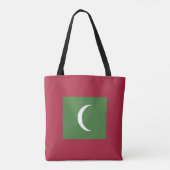 Flagge der Malediven Tasche (Rückseite)